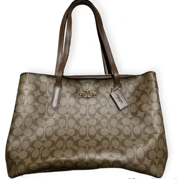 COACH Large Avenue Carryall In Signature Canvas - Picture 2 of 8